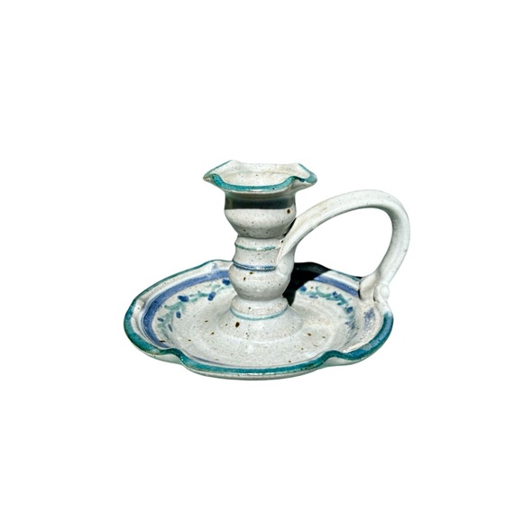 Artist signed, Studio Pottery candle holder. - Picture 1 of 6